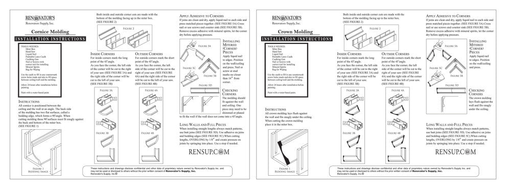 Cornice White Urethane  94" L  Bennington Simple |