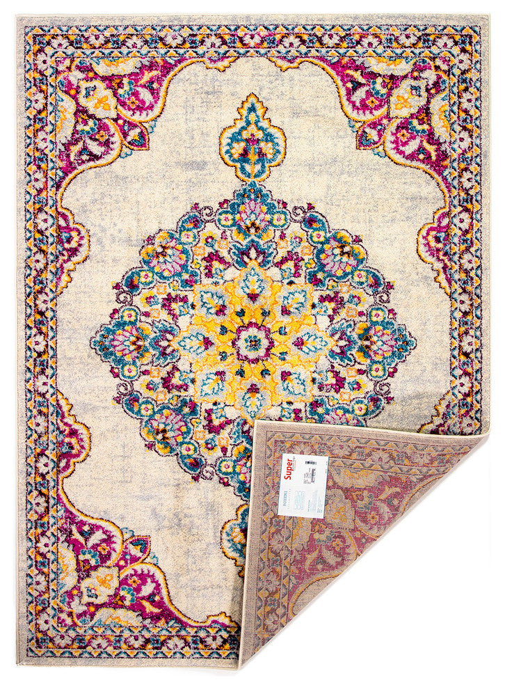 Turpin Bohemian Traditional Rug - Pink - 7' 10" X 9' 10"