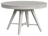 Bayside 48" Wide Solid Ash Round Dining Table, White