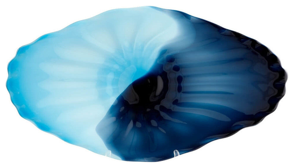 Cyan Design Seascape Plate, Blue, Cyan