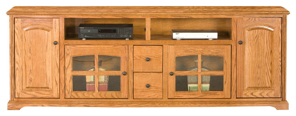 Oak Ridge 90" Entertainment Console, Chocolate Mousse, Without Hutch
