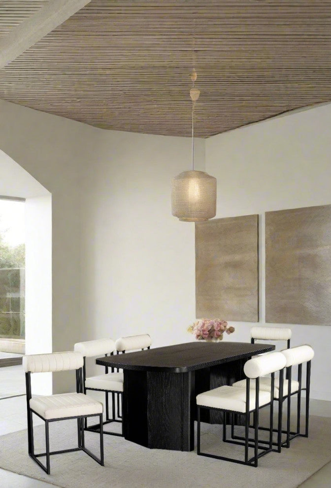 Milo Leather White Dining Chair