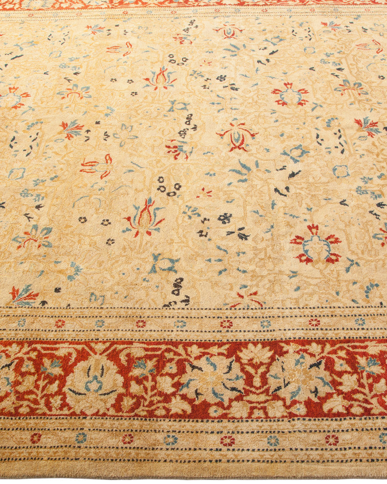 Kate, One-of-a-Kind Hand-Knotted Area Rug Ivory, 6'1"x8'10"