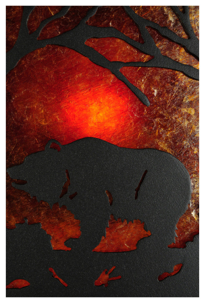 7.5Sq Grizzly Bear at Dawn Mini Pendant