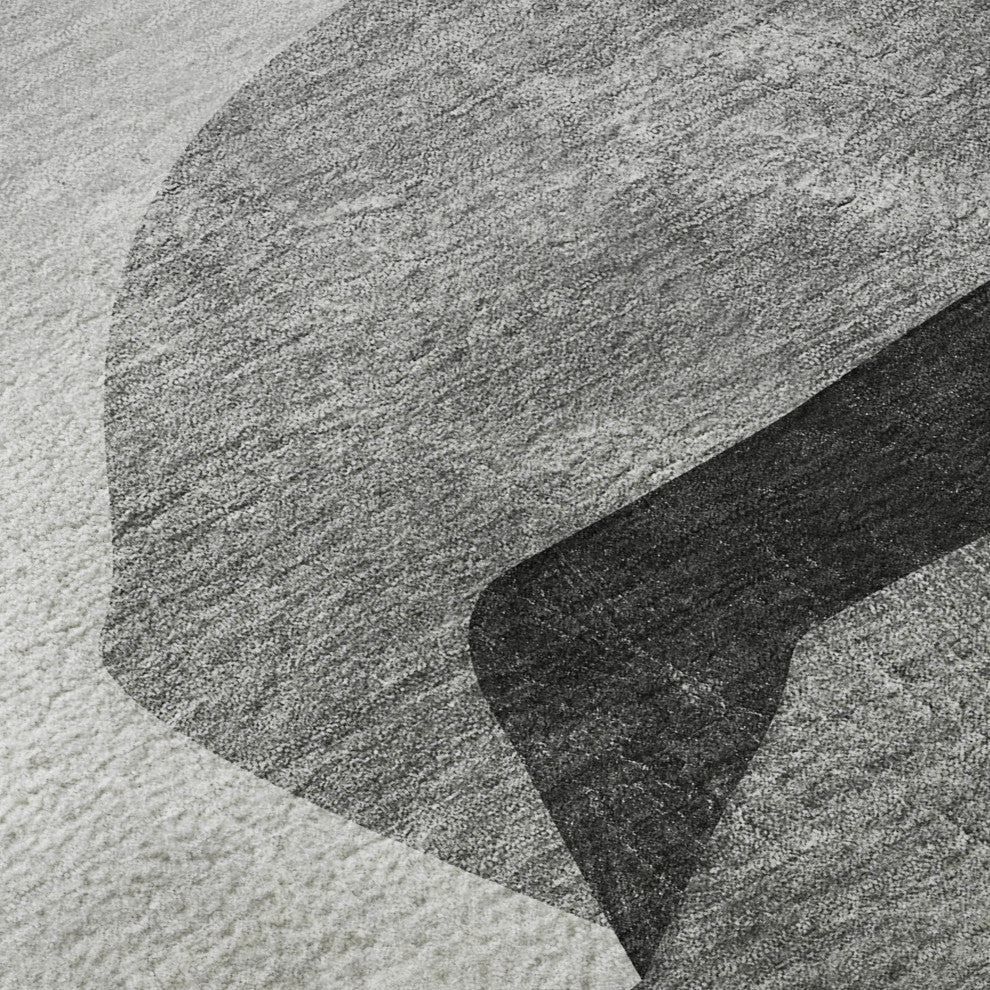 Premium Machine Washable Mayfield AMF547 Gray 2'6" x 3'10" Rug