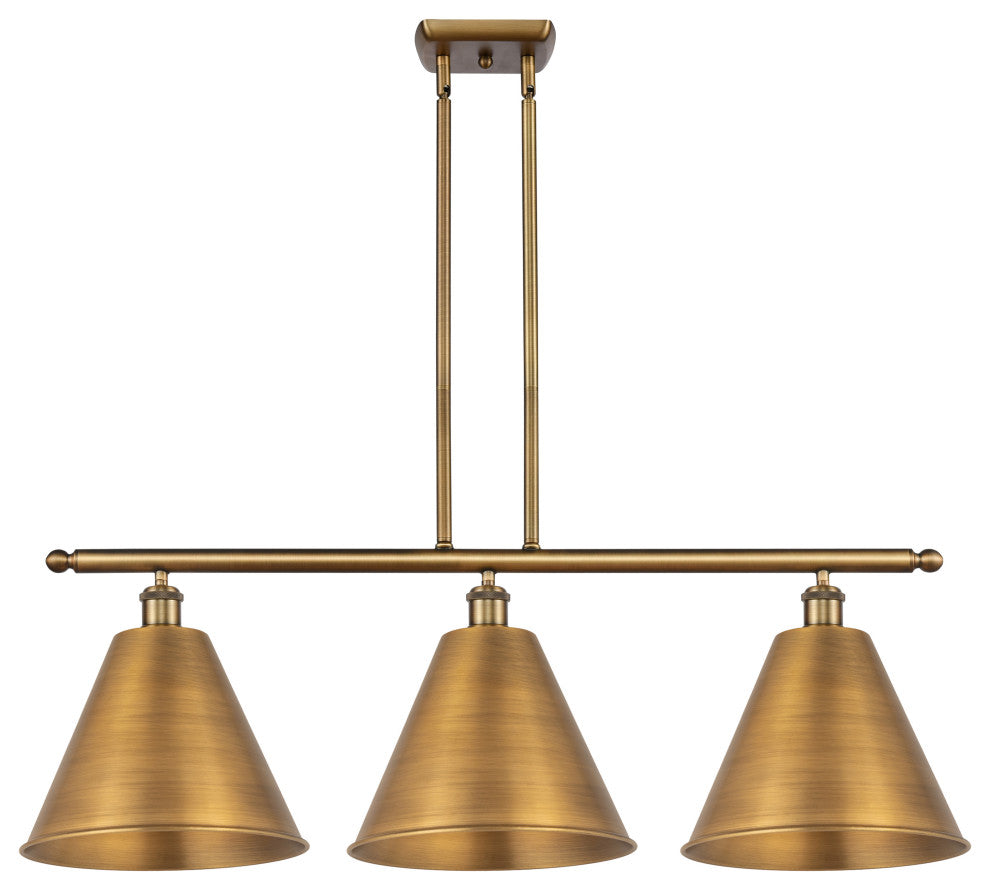 Ballston Cone Island Light, Brushed Brass, Brushed Brass