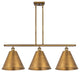 Ballston Cone Island Light, Brushed Brass, Brushed Brass