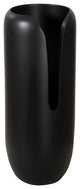 Interval Wood Vase, Black, Medium