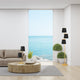 Almeida 2, 3 Light Floor Lamp, Brushed Brass Finish