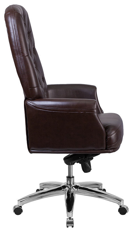Brown High Back Leather Chair