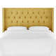 Monarch Twin Tufted Wingback Headboard, Zuma Golden