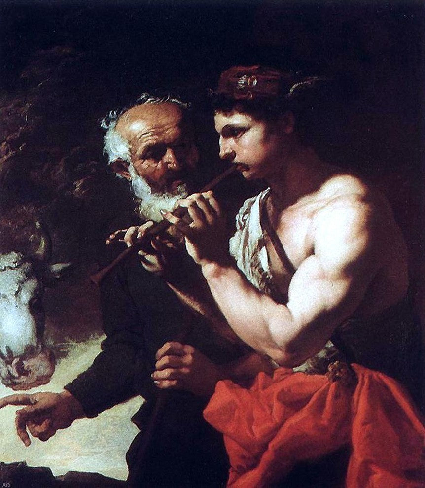 Johann Karl Loth Mercury Piping to Argus, Gallery Wrapped Canvas, 20"x25"