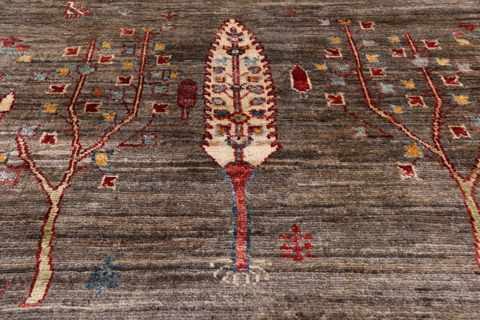 Persian Gabbeh Tribal Hand-Knotted Wool Rug 3' 10" X 6' 1" Q5274