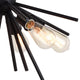 Estelle 24" Semi-Flush Mount Matte Black