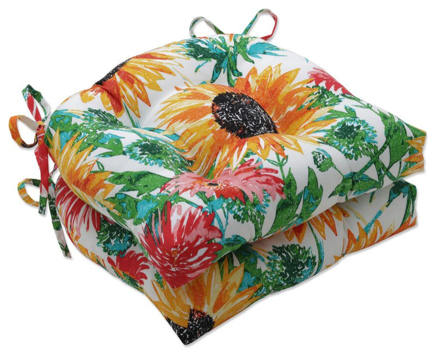 Sunflowers Sunburst Chairpad, Set of 2