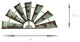 Rusty Weathered Metal Half Windmill Wall Hangings Set of 2