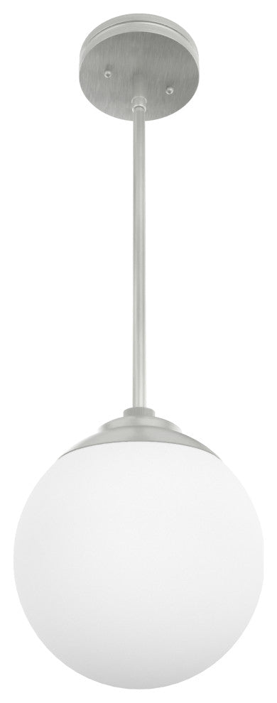 Hunter Hepburn Brushed Nickel 1-Light Mini Pendant Ceiling-Light Fixture