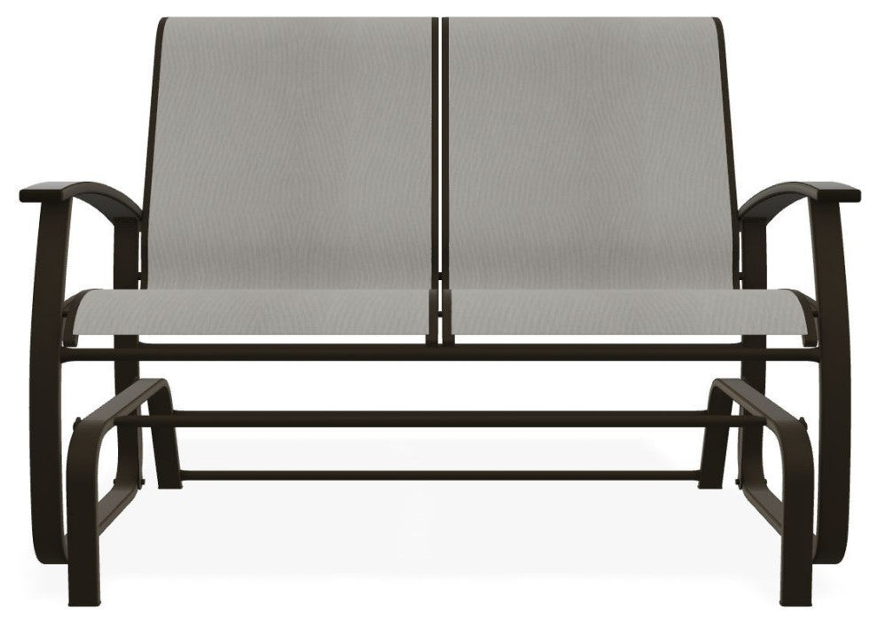 Belle Isle Sling 2-Seat Glider, Augustine Oyster/Beachwood