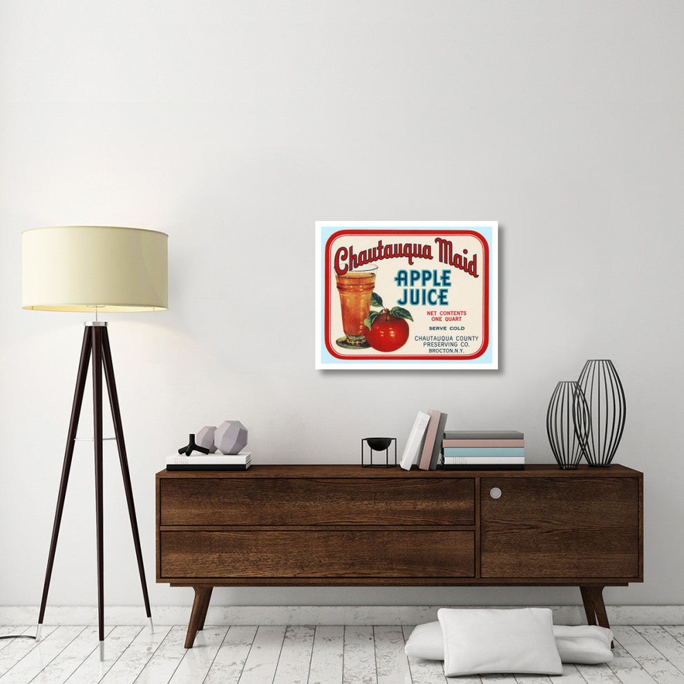 "Chautauqua Maid Apple Juice" Digital Paper Print by Retrolabel, 32"x26"