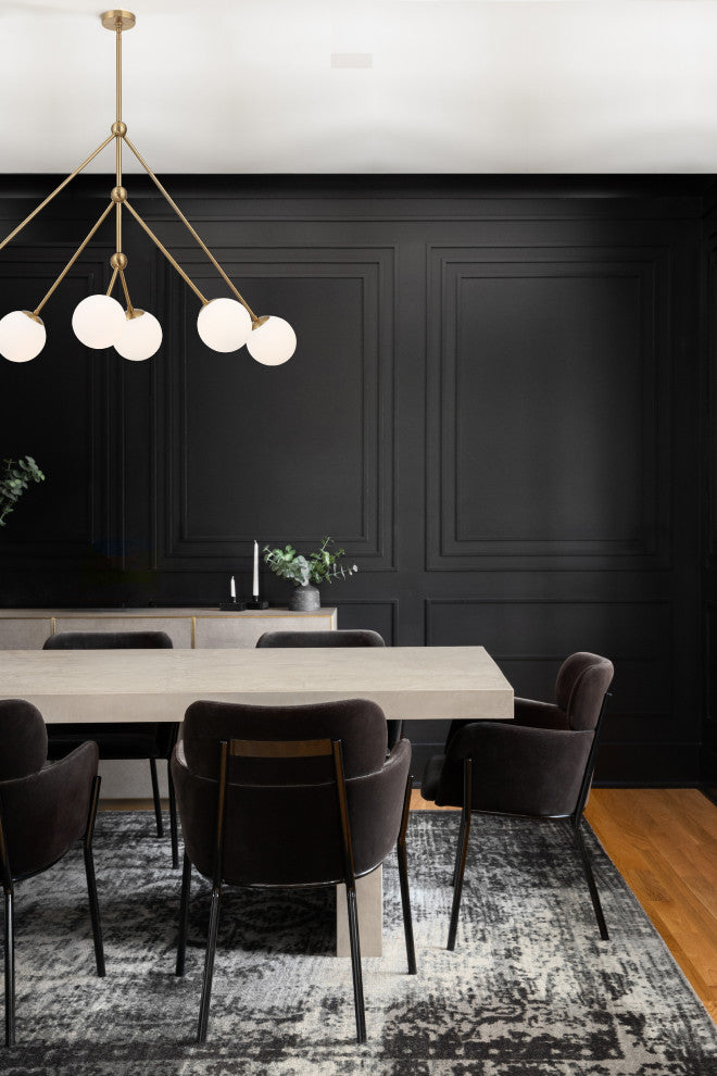 Omni 6-Light Matte Black Chandelier