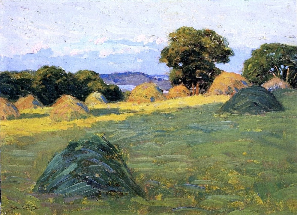 Arthur Wesley Dow The Hill Field, Gallery Wrapped Canvas Print, 18"x27"