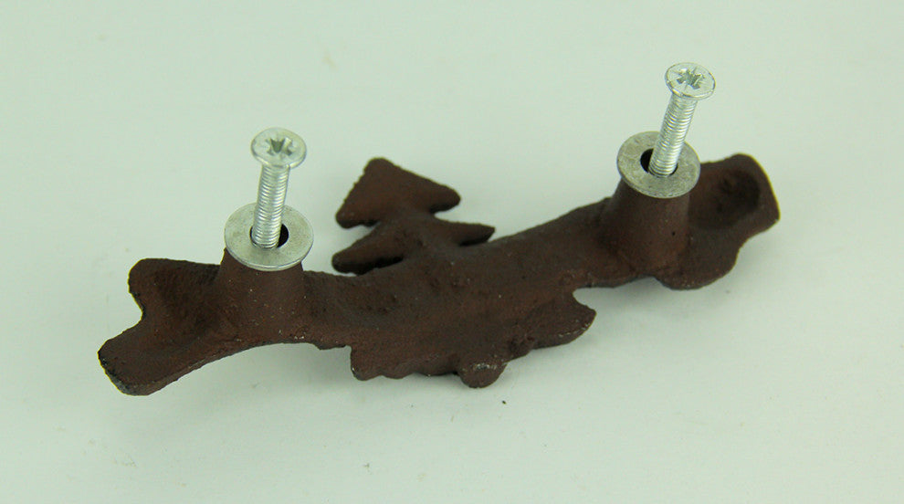Set of 12 Cast Iron Pine Tree Drawer Pulls
