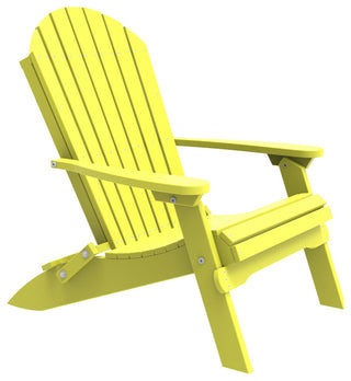 Poly Folding Adirondack Chair, Yellow