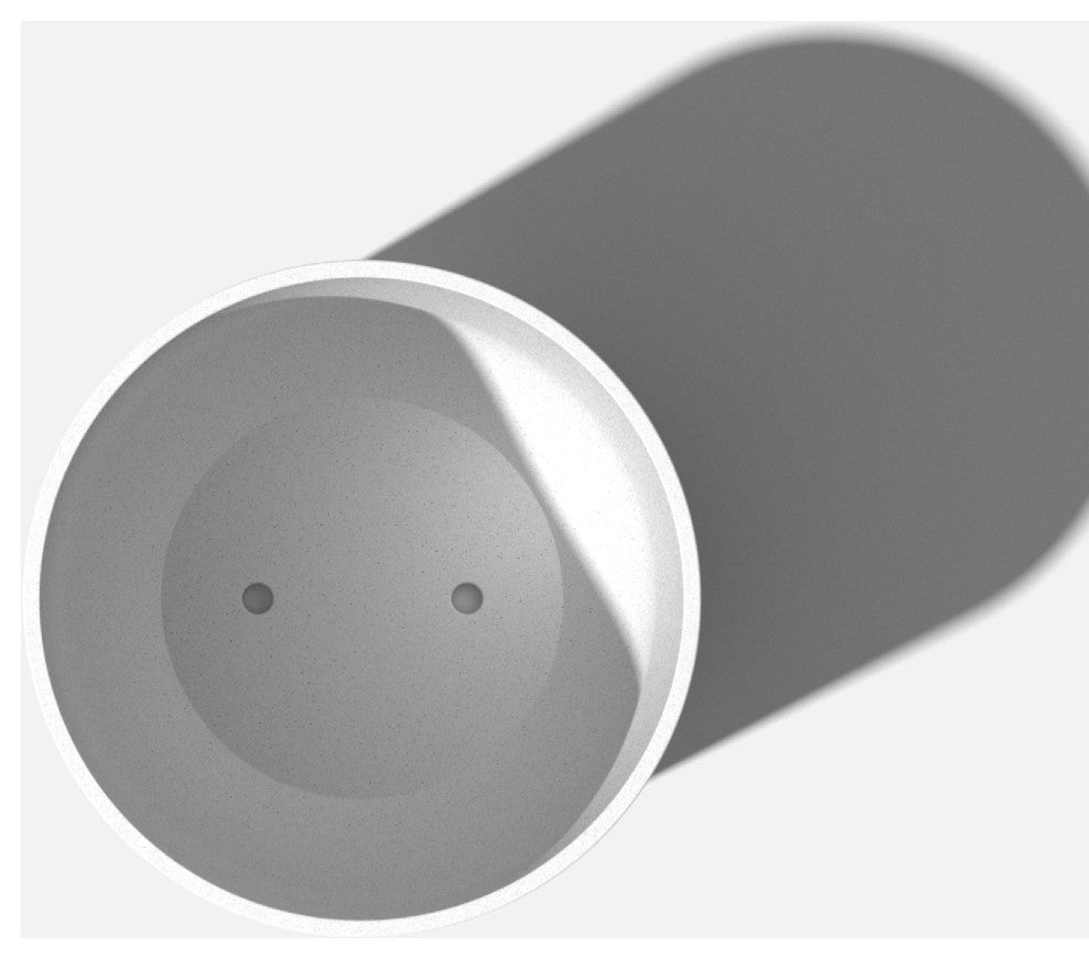 Pure Series Kona Planter, White, 15", 2 Pack