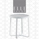 Elle Decor Mirabelle Outdoor Side Table in French White
