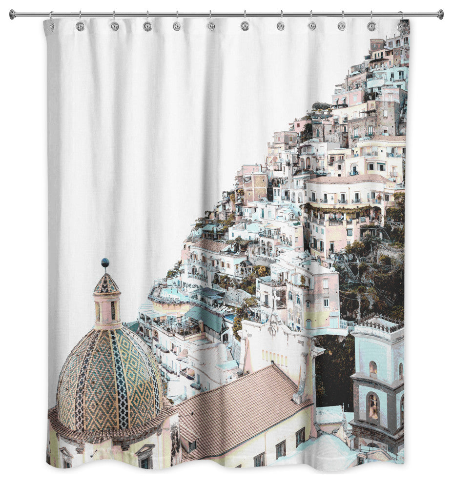 Colorful Greece 71x74 Shower Curtain