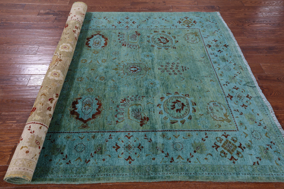 Full Pile Overdyed Hand-Knotted Wool Rug 6' 3" X 9' 3" - WR1315