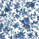 Watercolor Floral Peel and Stick Wallpaper, Blue and White
