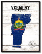 Vermont State Flag Canvas, 22"x29"