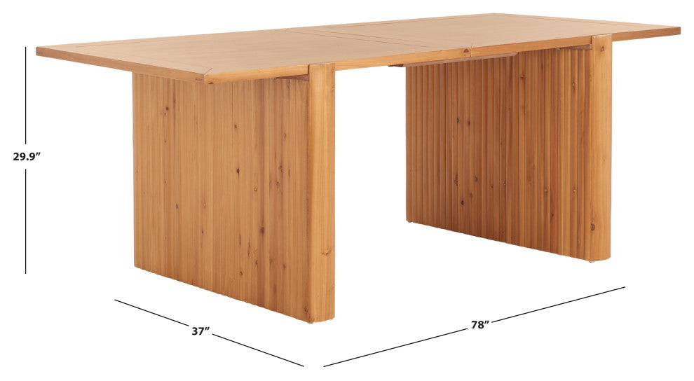Safavieh Buckley 78" Dining Table, Brown