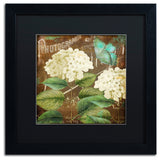 Color Bakery 'Alabaster Hydrangea' Art, Black Frame, Black Matte, 16"x16"