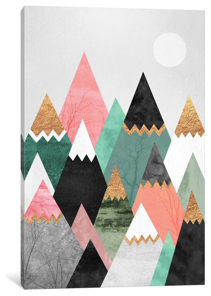 "Pretty Mountains" by Elisabeth Fredriksson, Canvas Print, 18"x12"