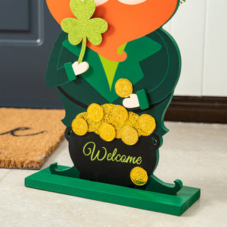 23.5"H St.Patrick's Wooden Porch Decor