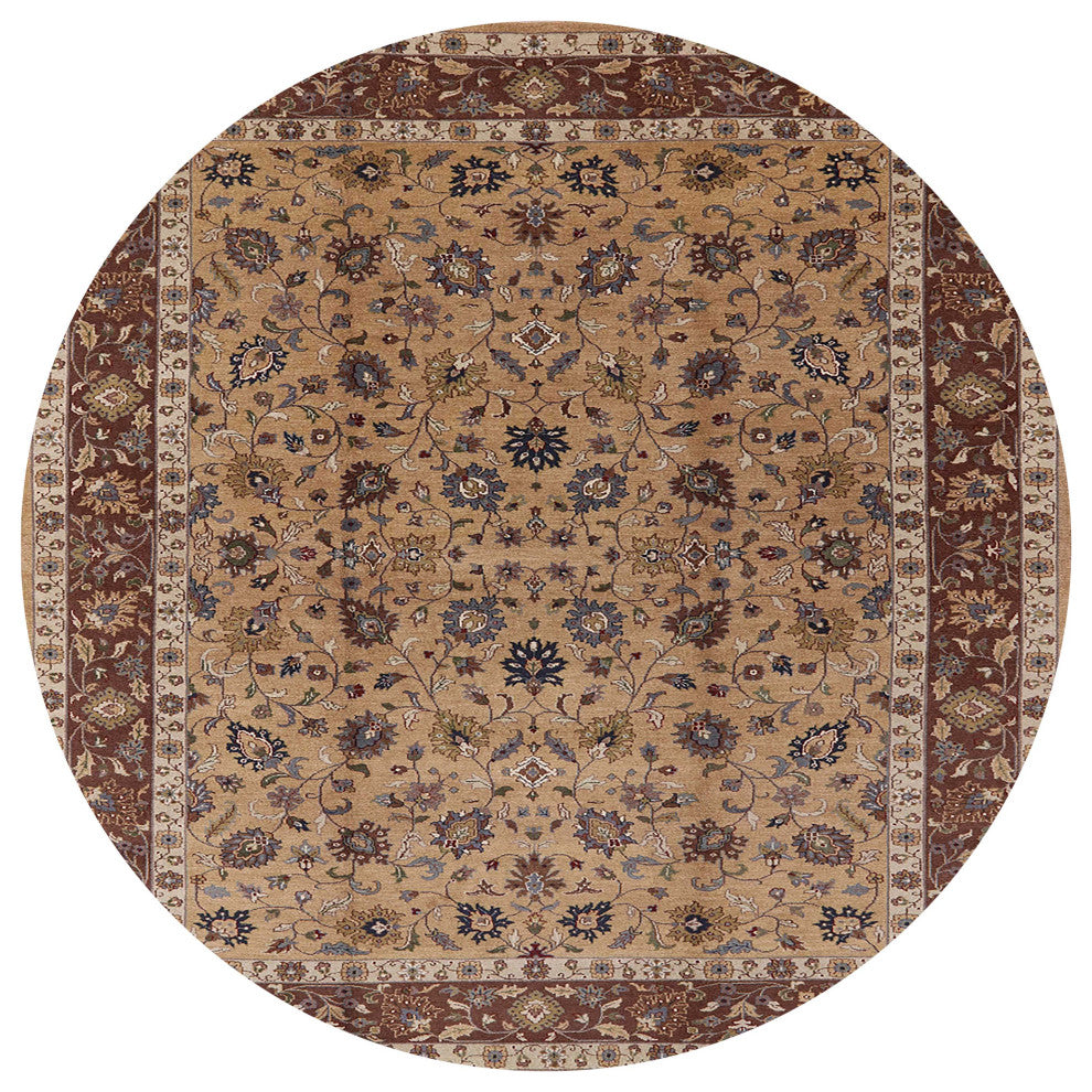Ahgly Company Indoor Round Mid-Century Modern Area Rugs, 5' Round