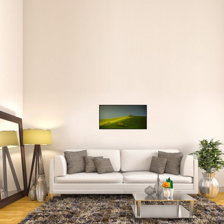 "Painted With Light" Framed Canvas Giclee by Matej Rumansky, 37x19"