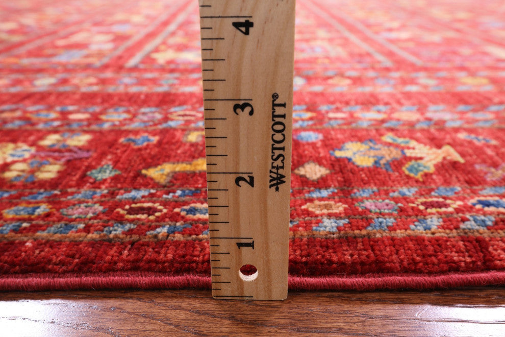 Tribal Persian Gabbeh Hand Knotted Rug 5' 11" X 8' 5" Q5350