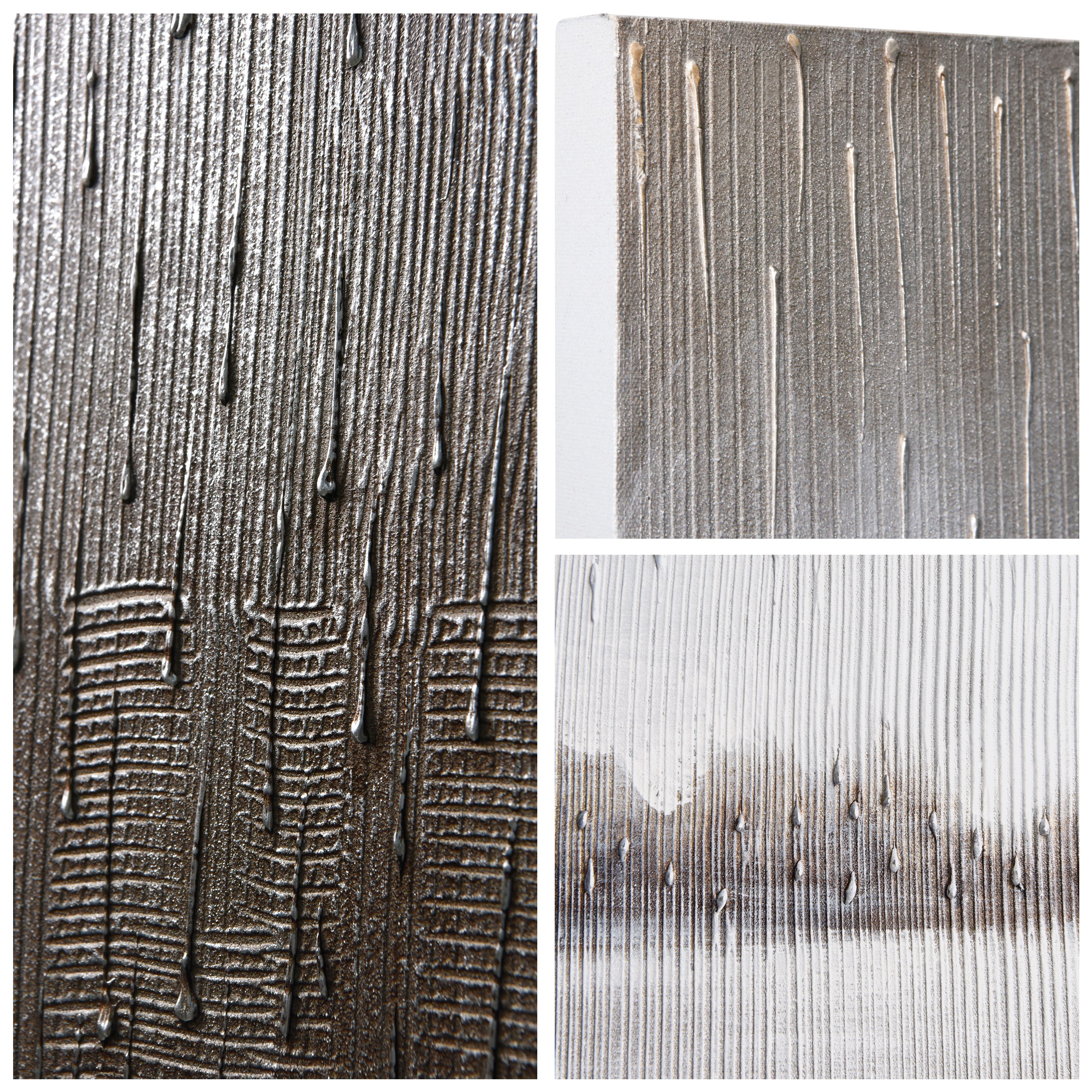 Listlessness Textured Metallic Hand Painted Wall Art by Martin Edwards