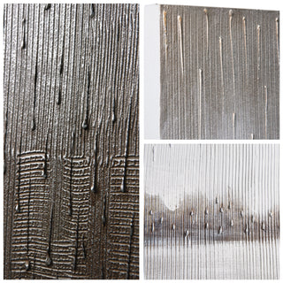 Listlessness Textured Metallic Hand Painted Wall Art by Martin Edwards