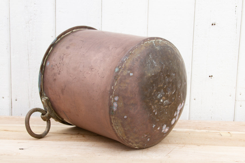 Indian Antique Rose Copper Storage Pot