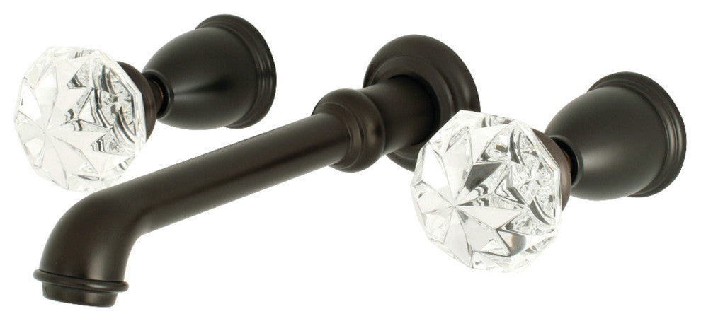 Kingston Brass Two-Handle Wall Mount Bathroom Faucet, Oil Rubbed Bronze