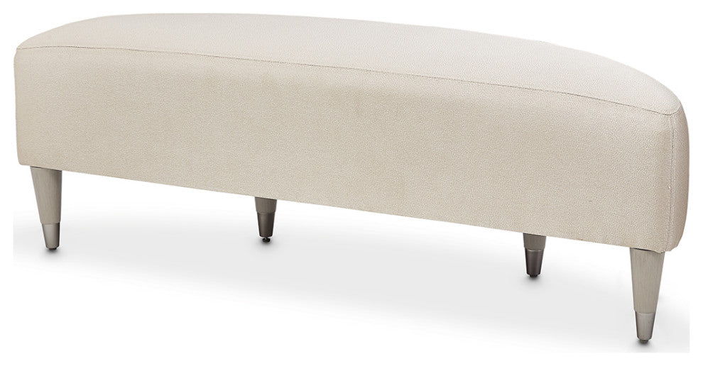 Eclipse Accent Bench - Ivory/Moonlight Gray