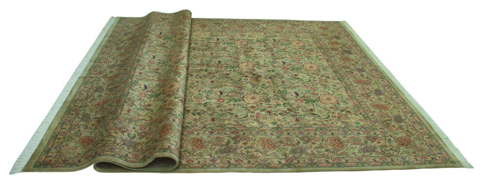 Pak-Persian Mira Light Green/Pink Rug, 9'0x12'0