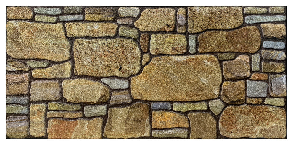 Faux Stone 3D Wall Panels, Gold Mauve, Set of 10, Covers 54 sq ft