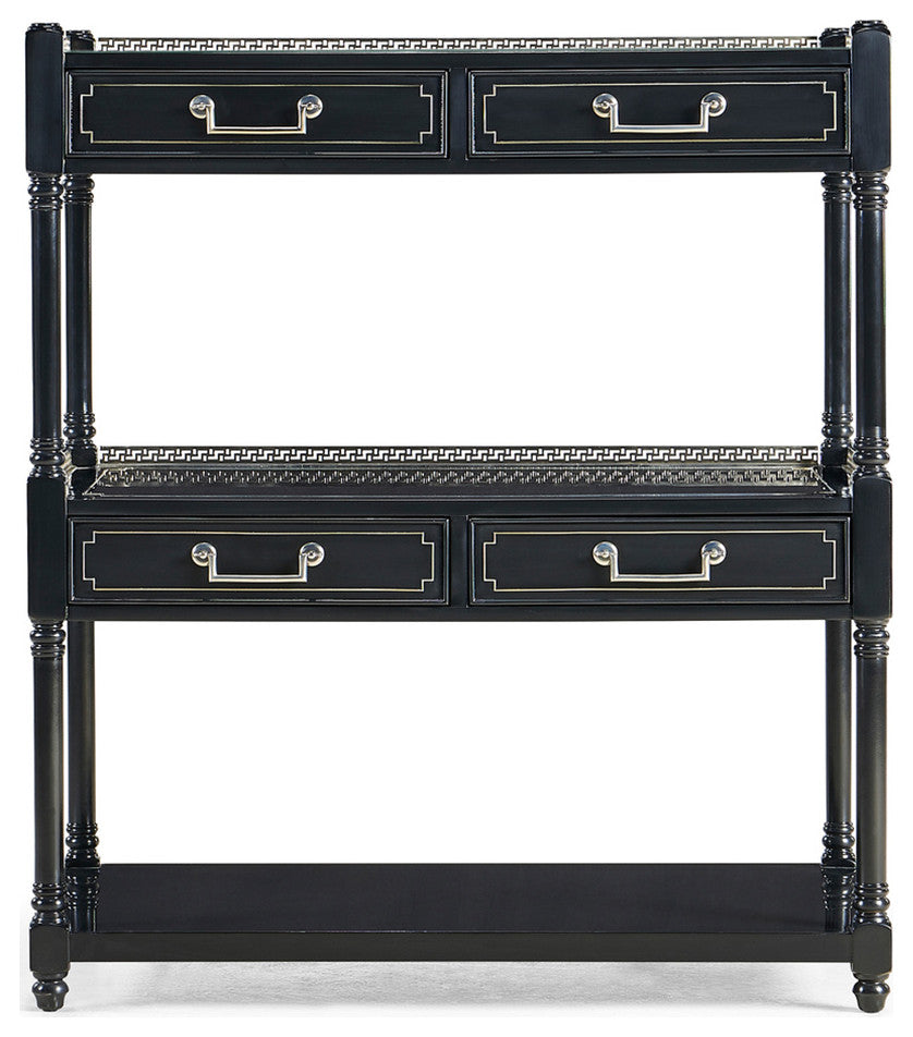 Wide Painted Etagere