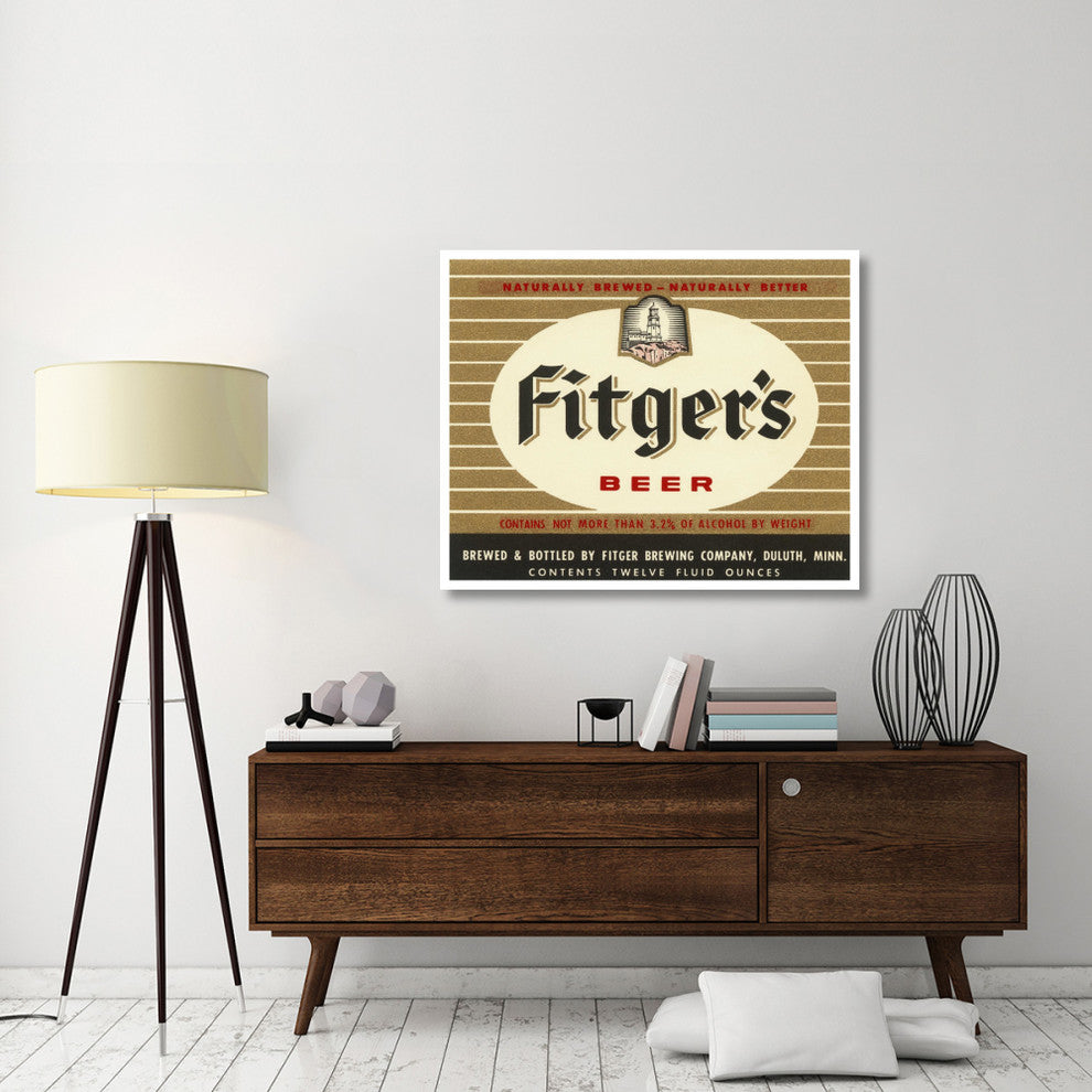 "Fitger's Beer" Digital Paper Print by Vintage Booze Labels, 46"x37"