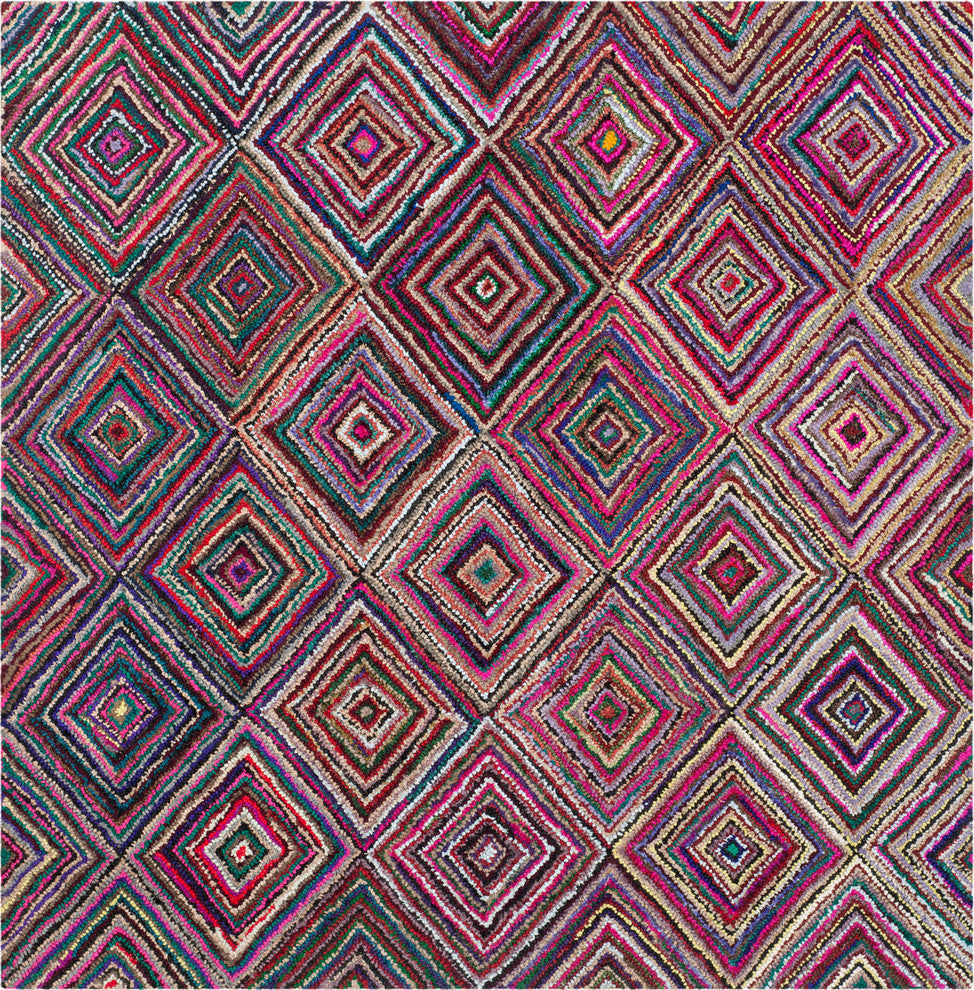 Safavieh Nantucket NAN317A 4' Square Multi Rug